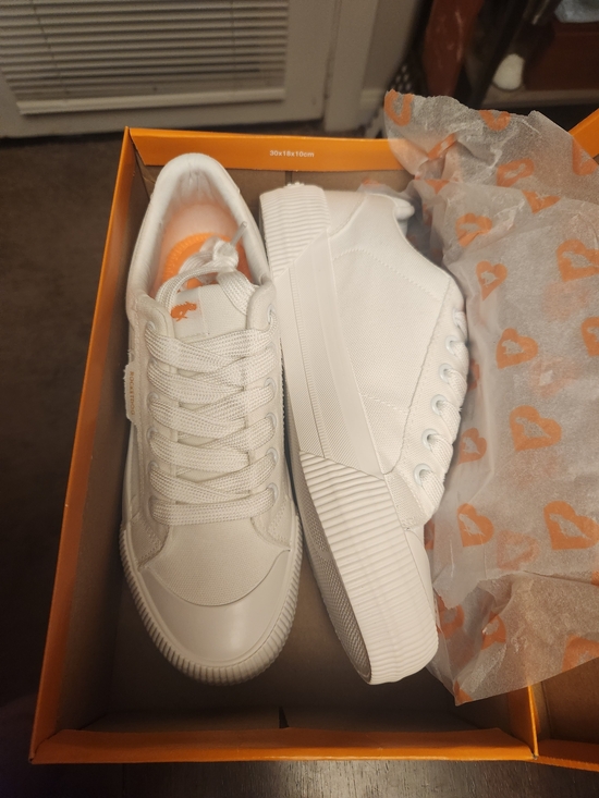Rocket Dog Shoes - Rocket Dog White Platform Lace-Up Sneakers